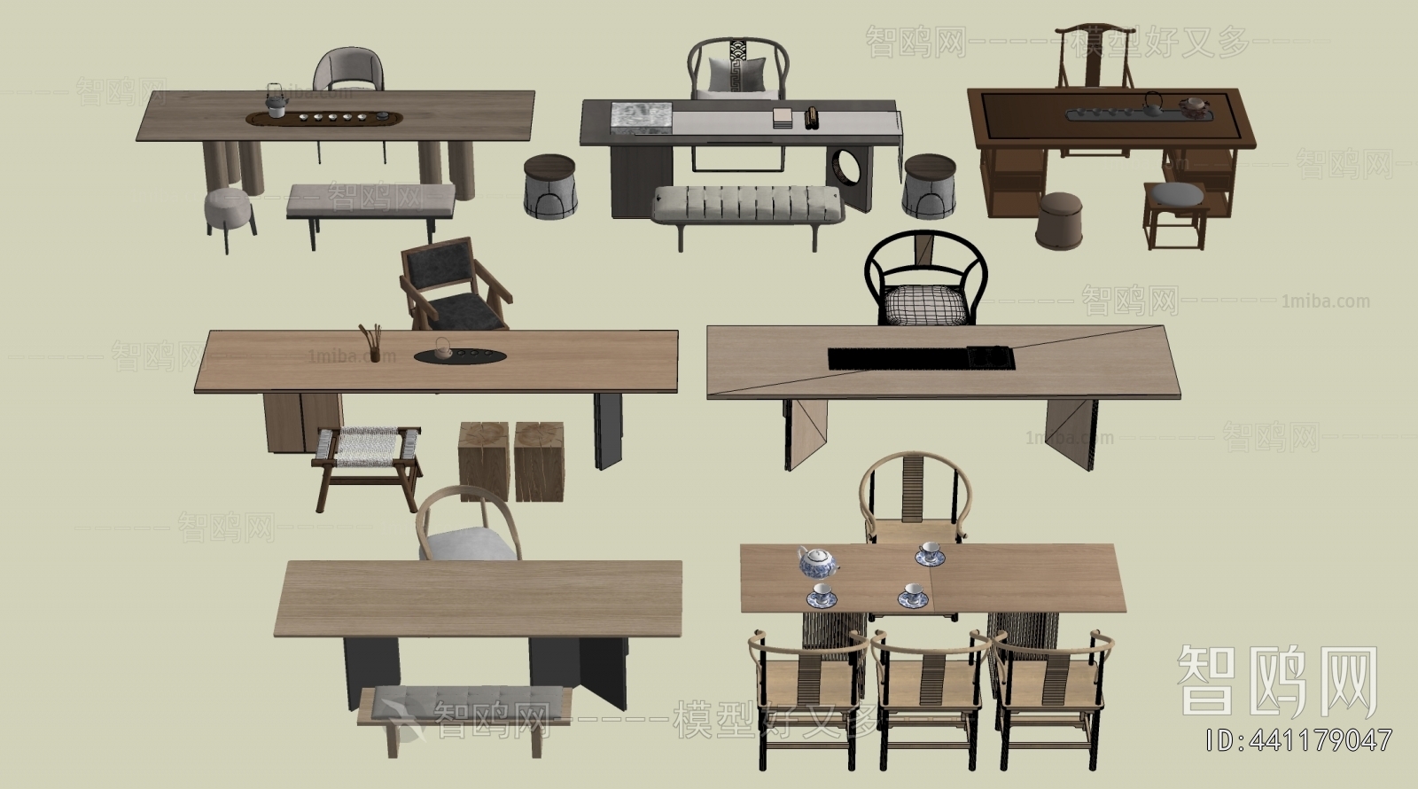 New Chinese Style Tea Tables And Chairs