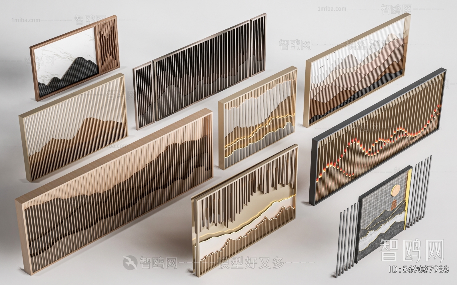 New Chinese Style TV Wall