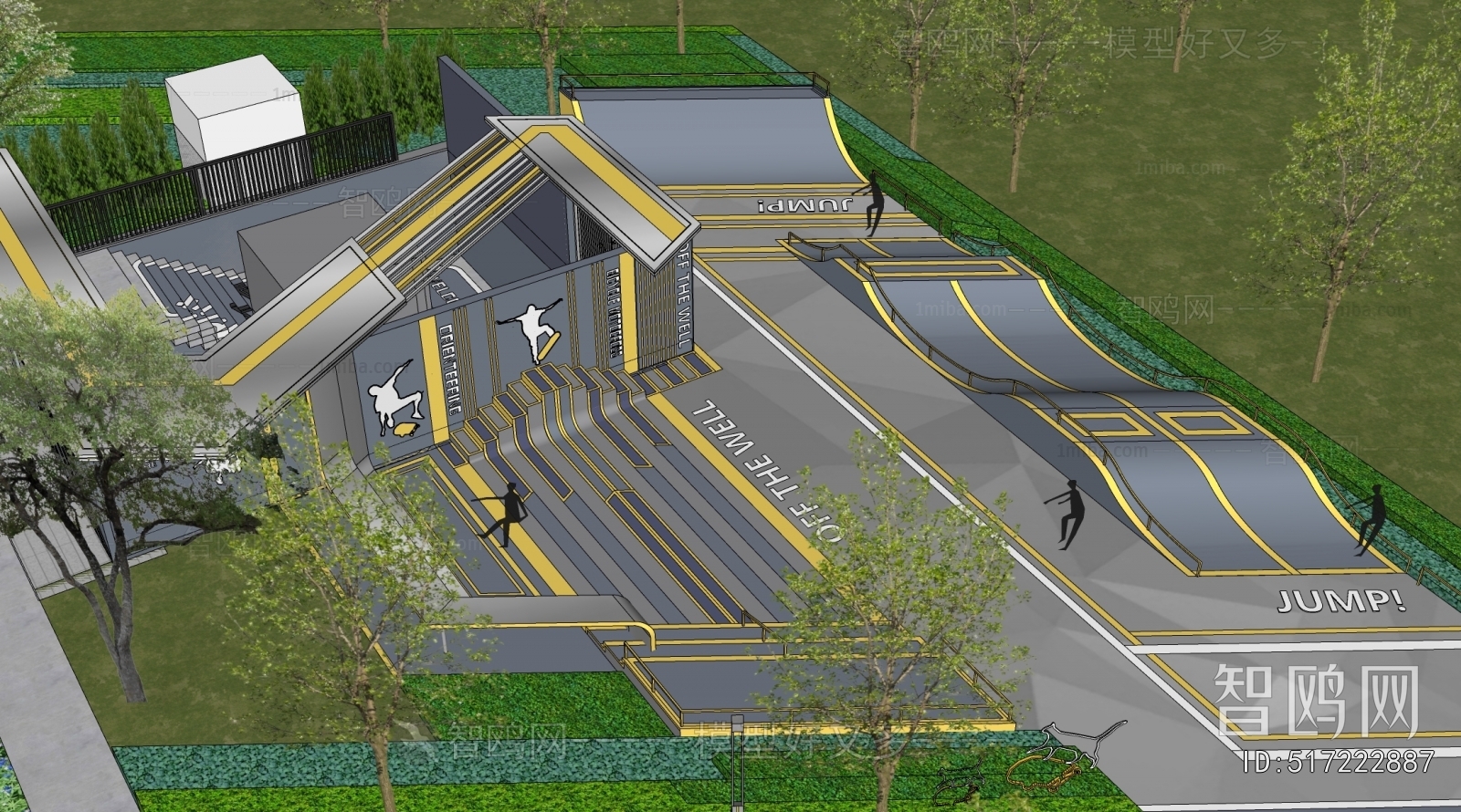 Modern Park Landscape