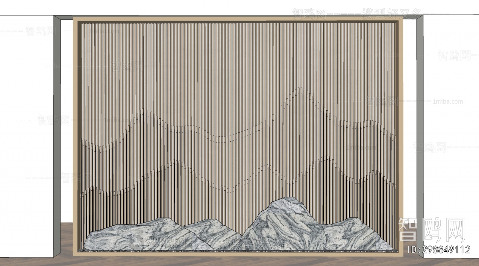 New Chinese Style TV Wall