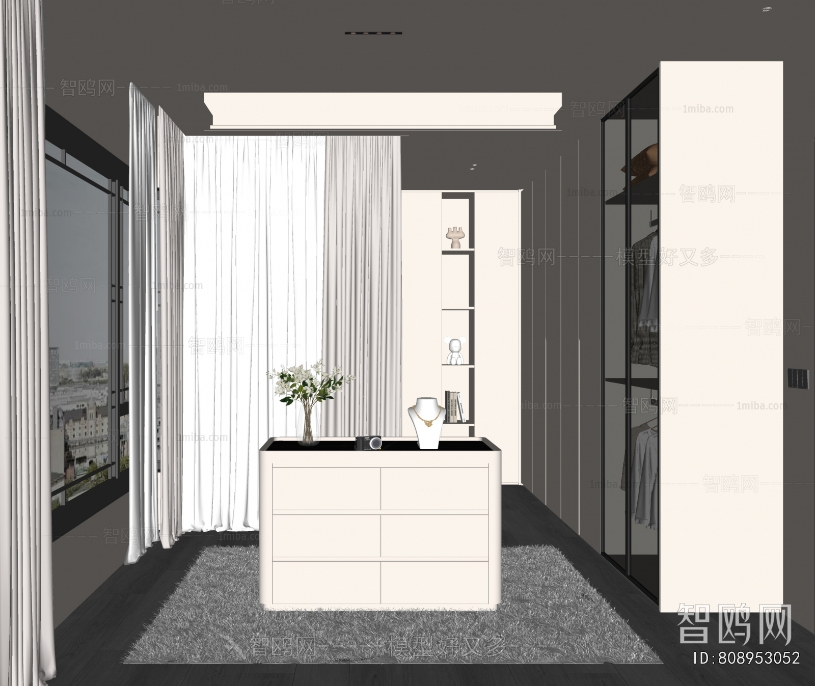 Modern Clothes Storage Area