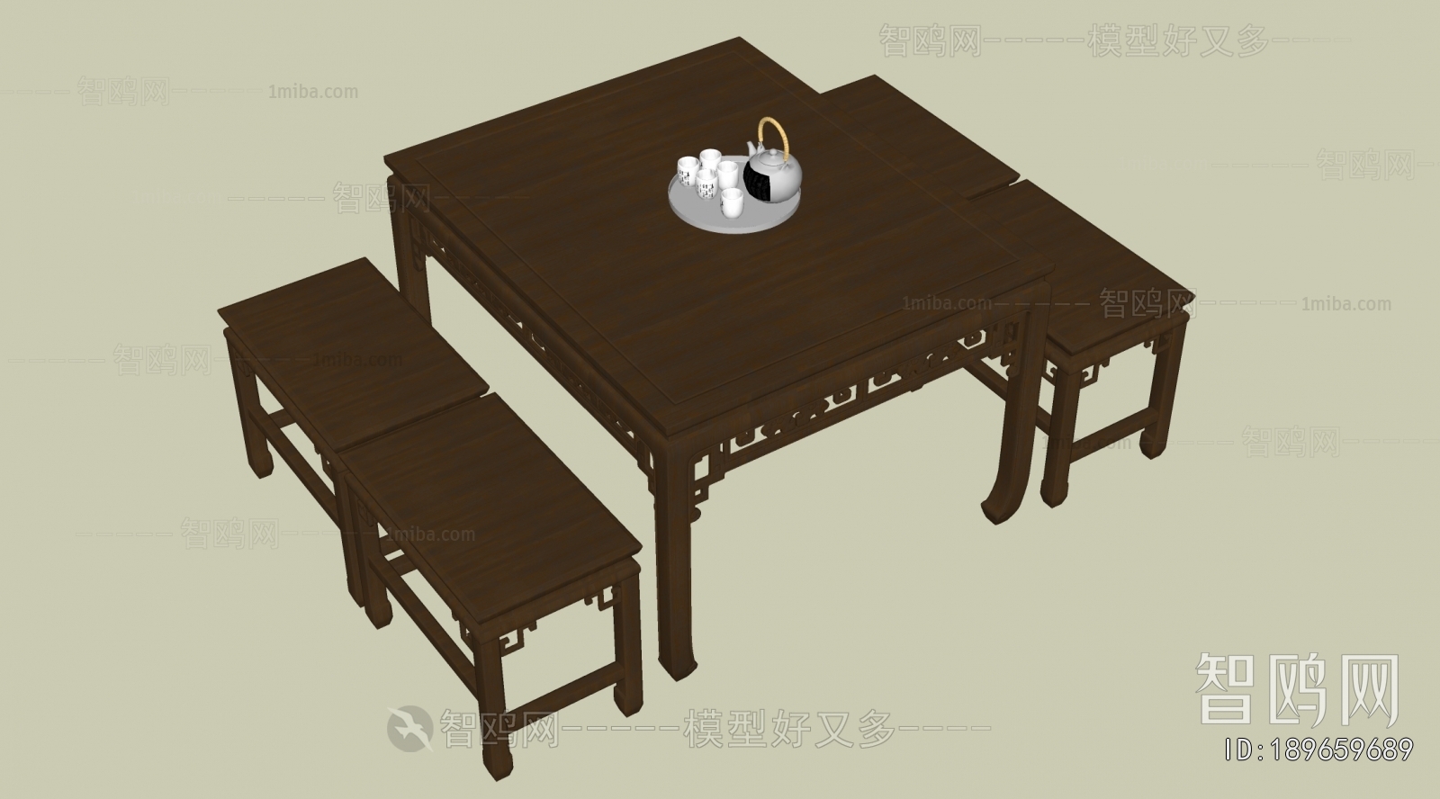 Chinese Style Tea Tables And Chairs