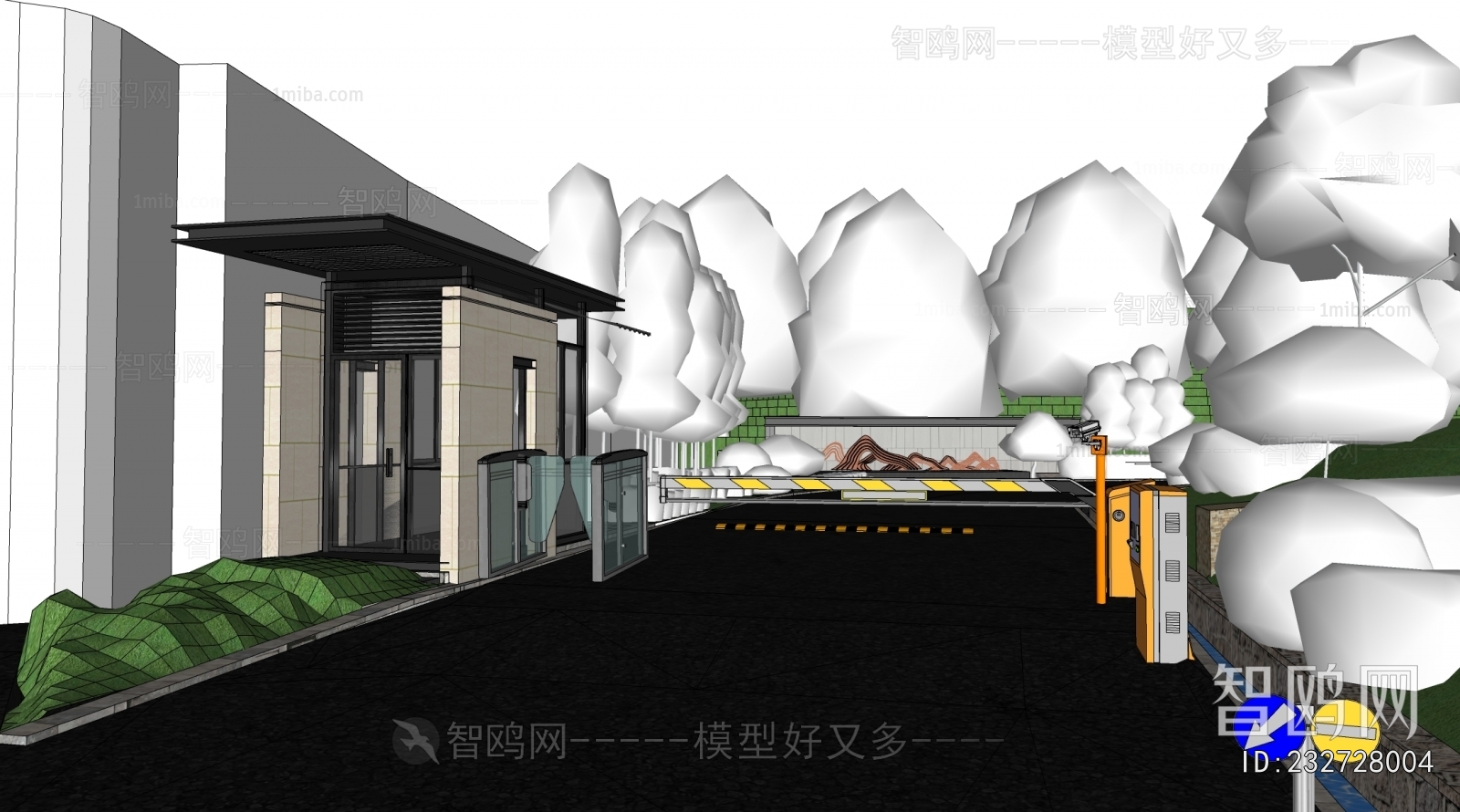 Modern Security Booth