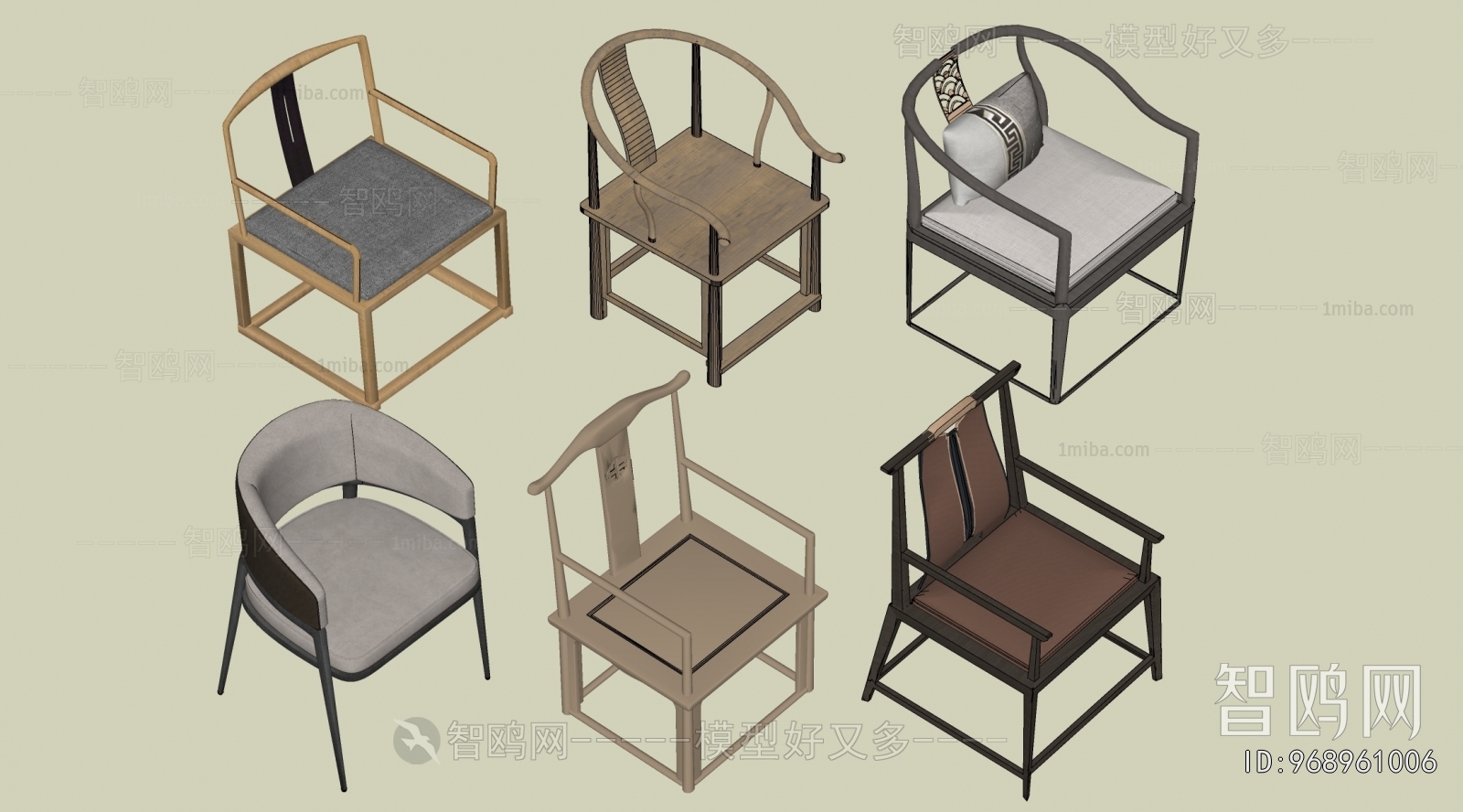 New Chinese Style Lounge Chair