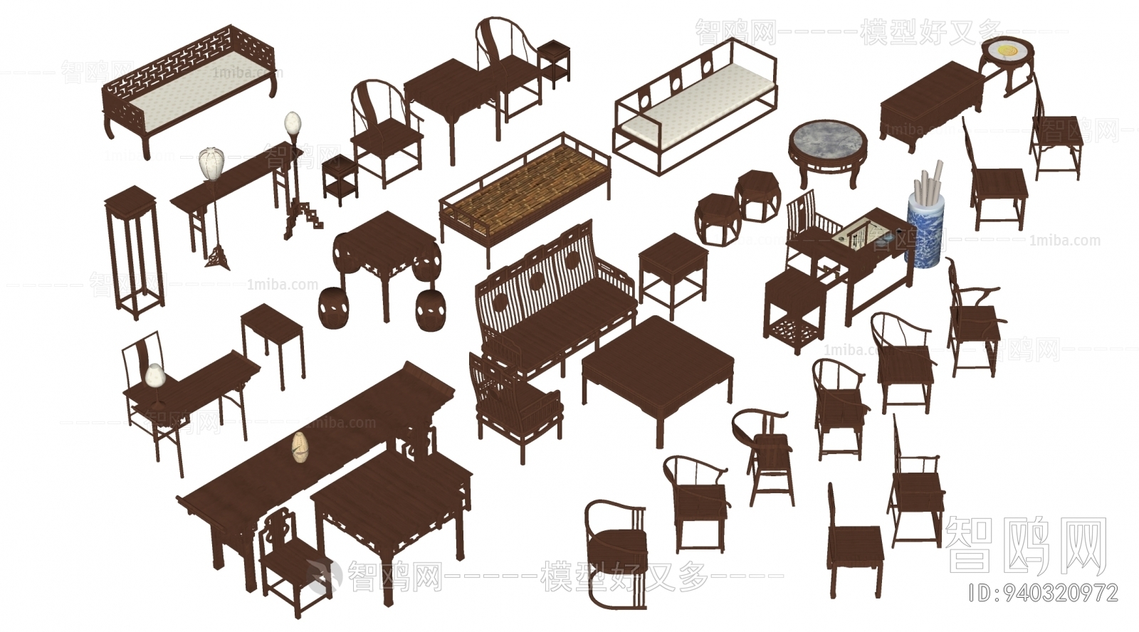 New Chinese Style Lounge Chair