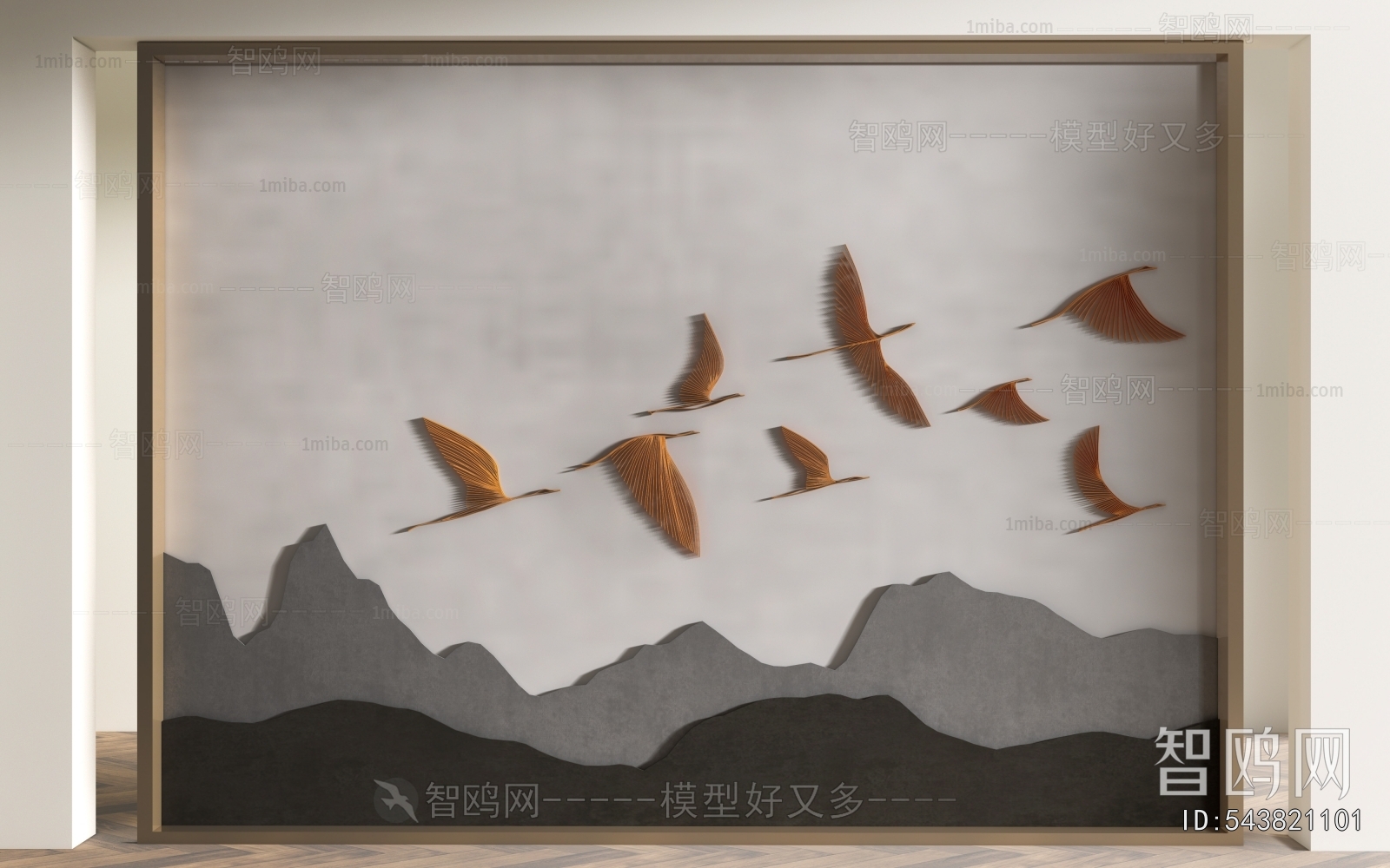 New Chinese Style TV Wall