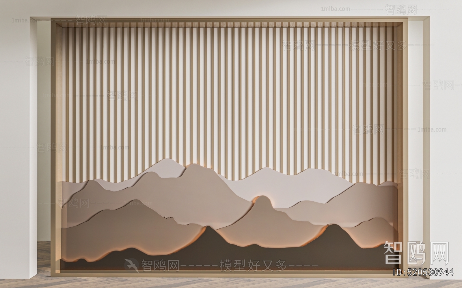 New Chinese Style TV Wall