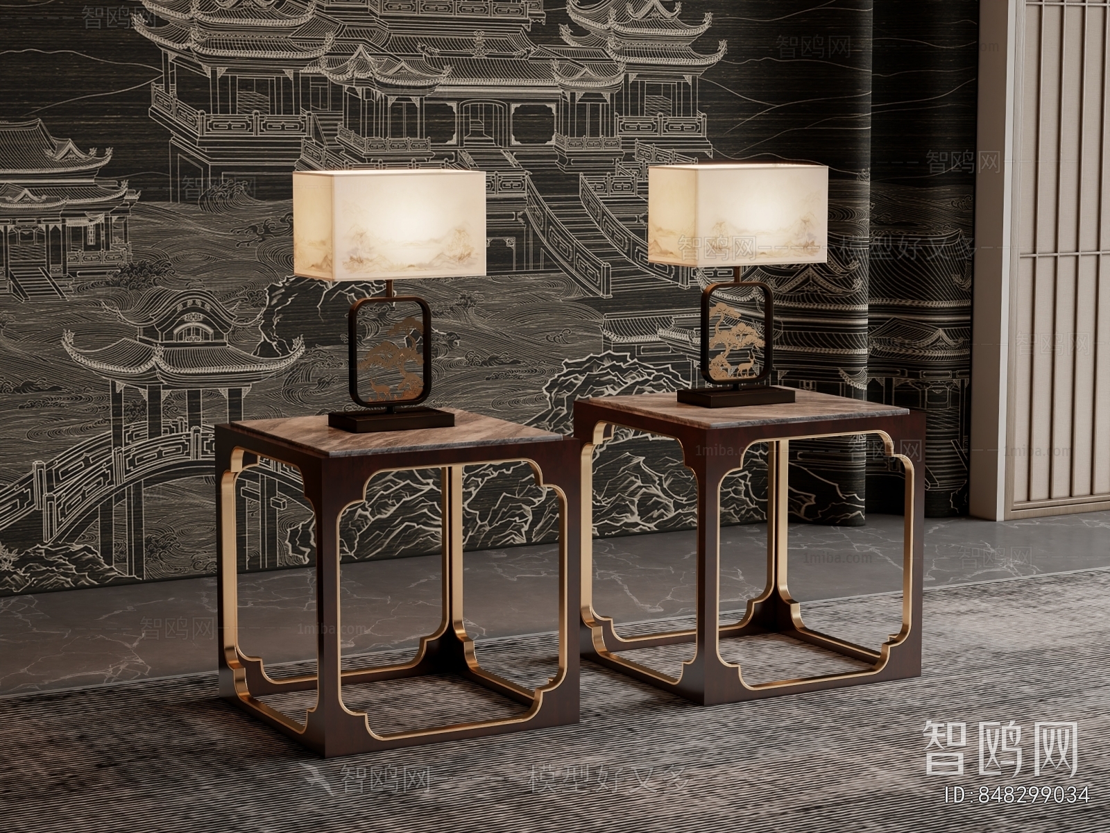 New Chinese Style Side Table/corner Table