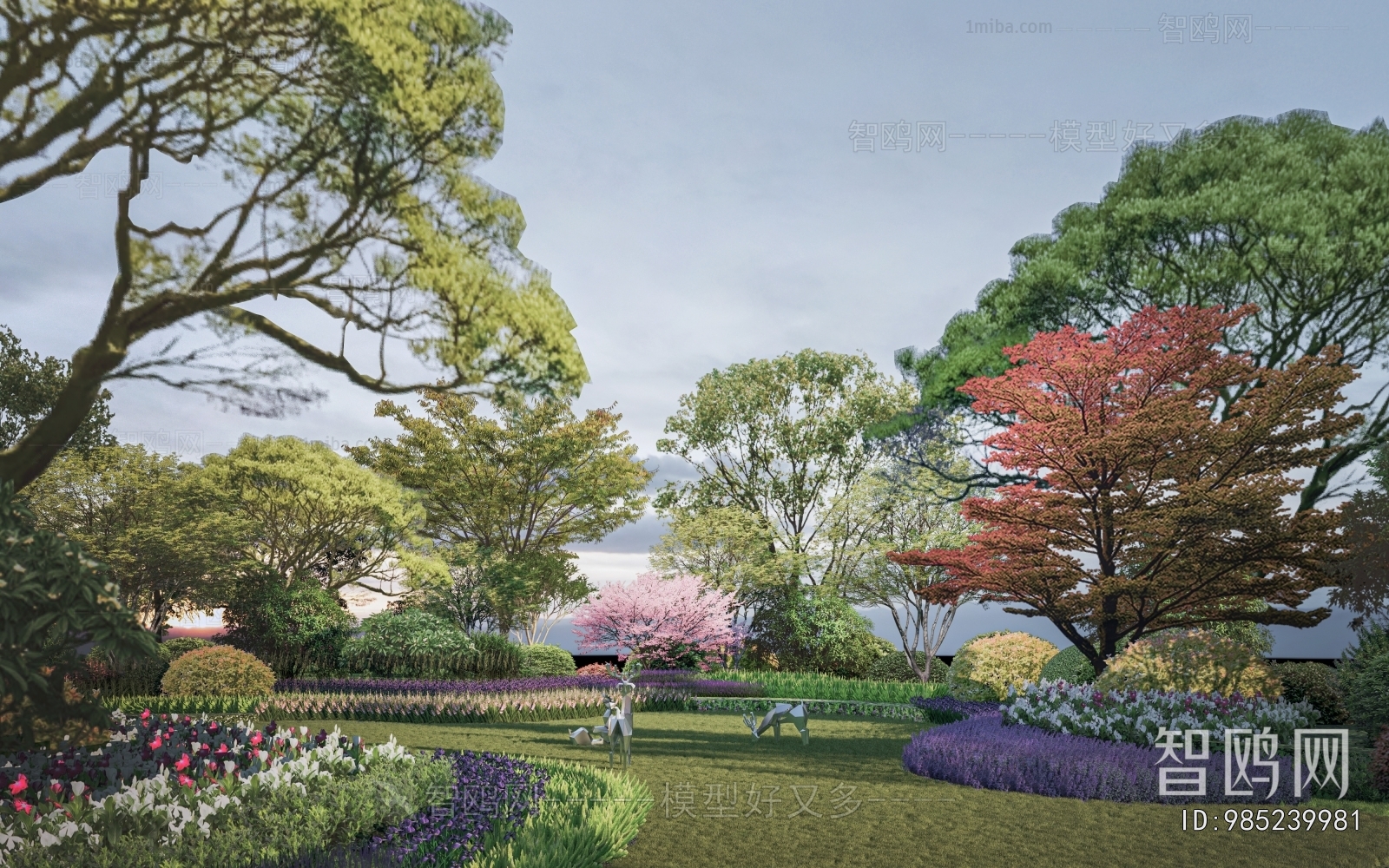 Modern Park Landscape