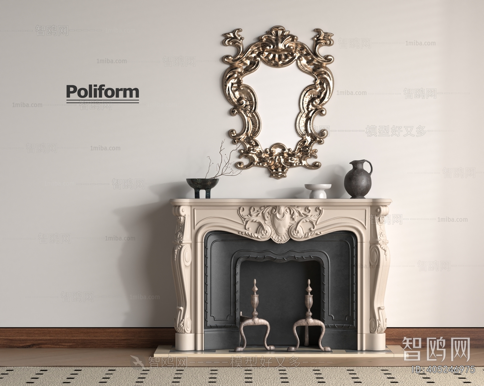 French Style Fireplace