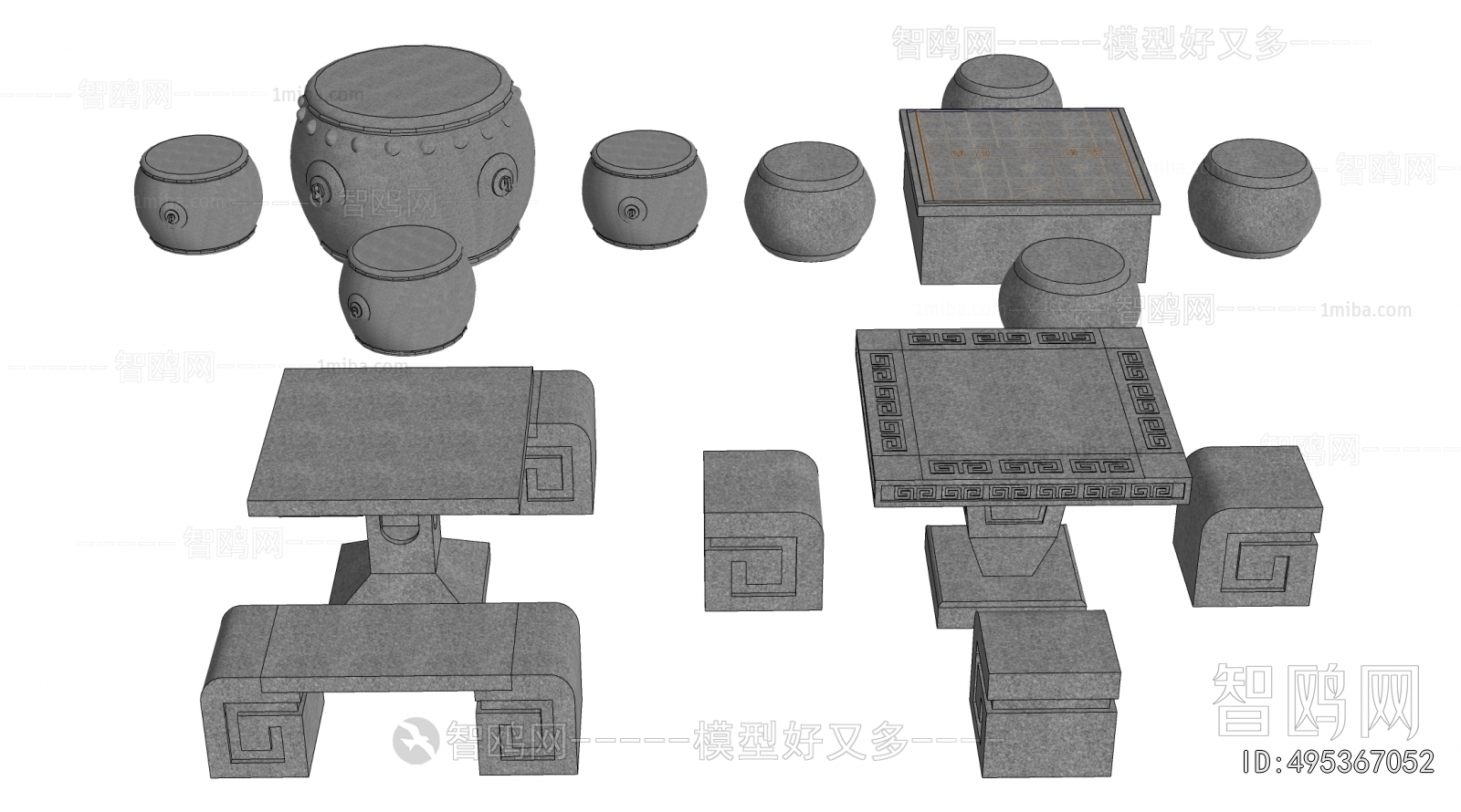 New Chinese Style Outdoor Tables And Chairs