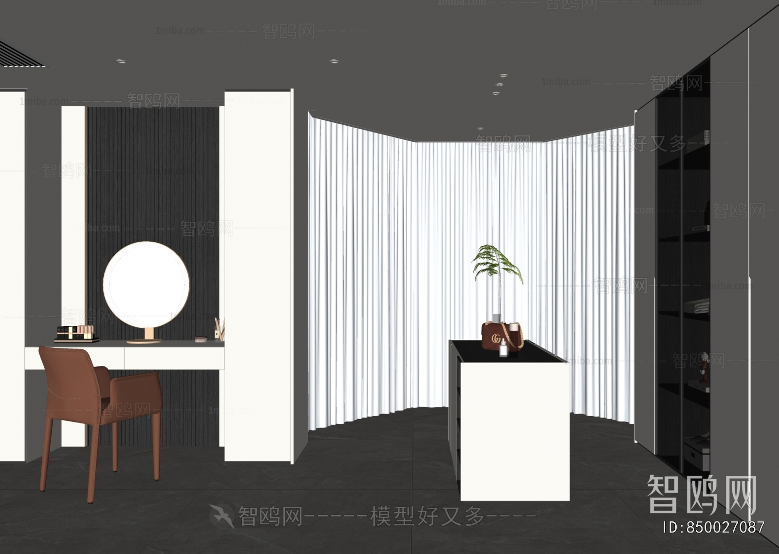 Modern Clothes Storage Area