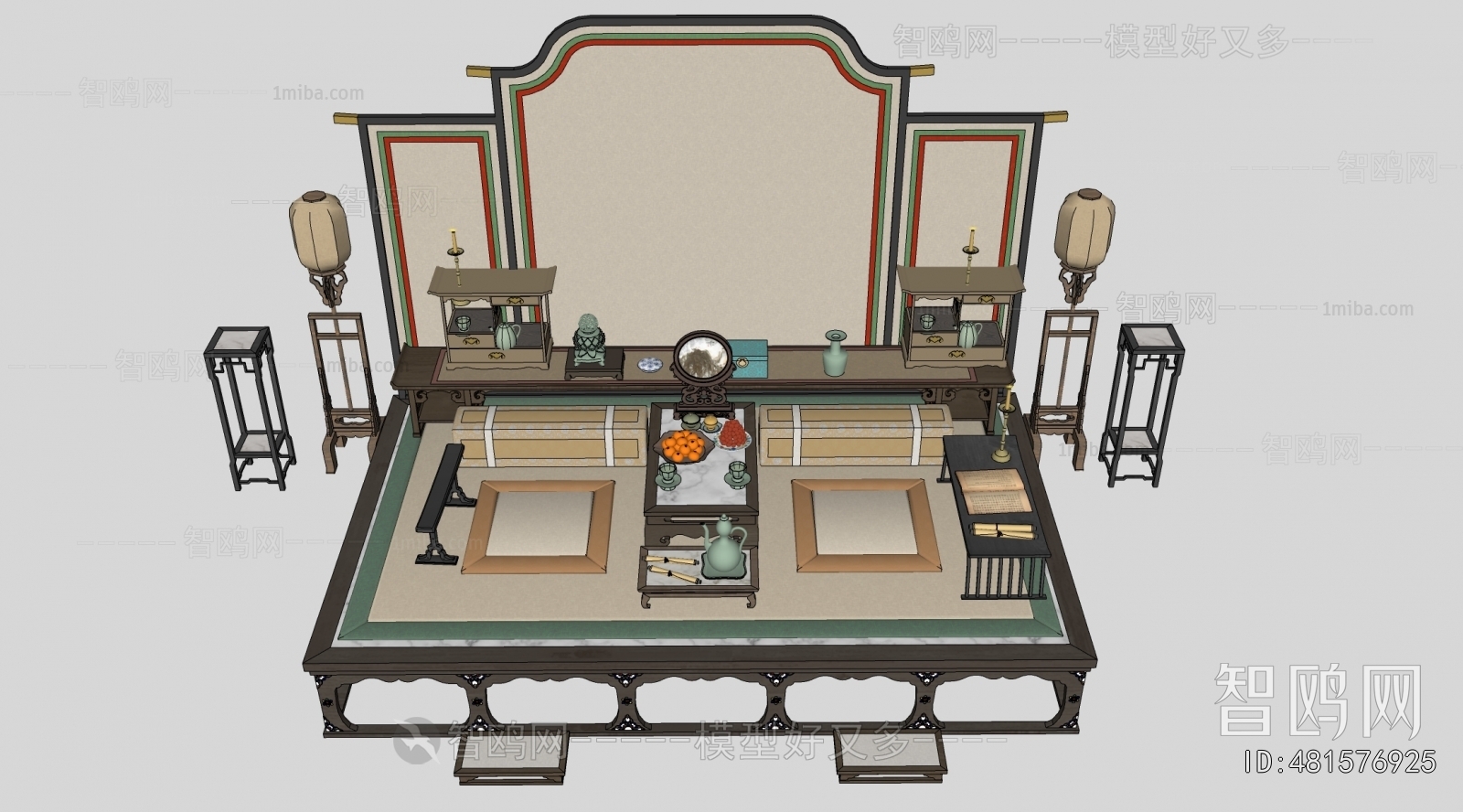 New Chinese Style Arhat Bed