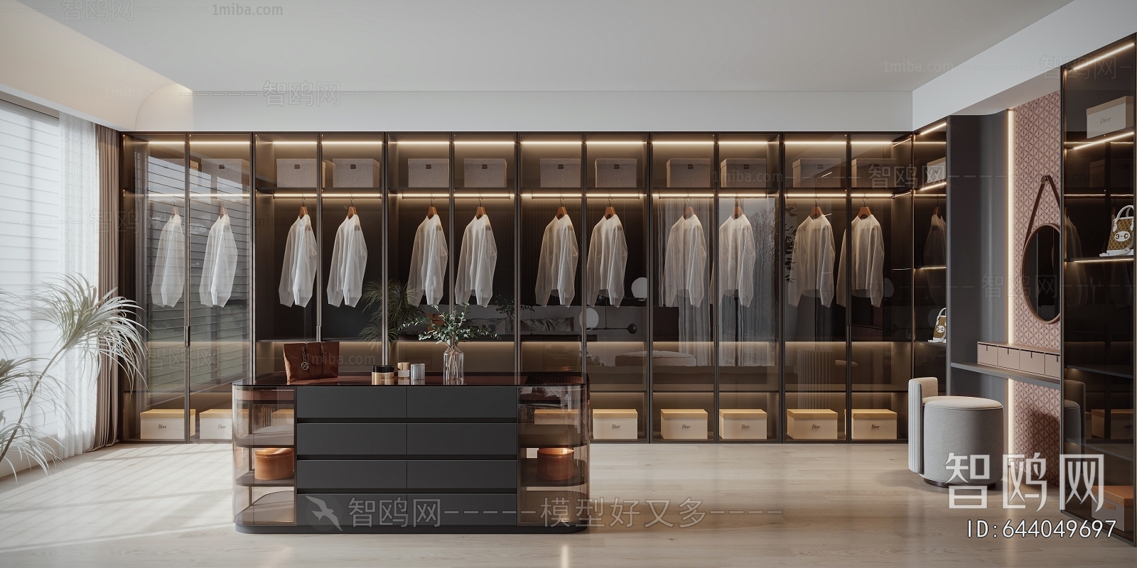 Modern Clothes Storage Area