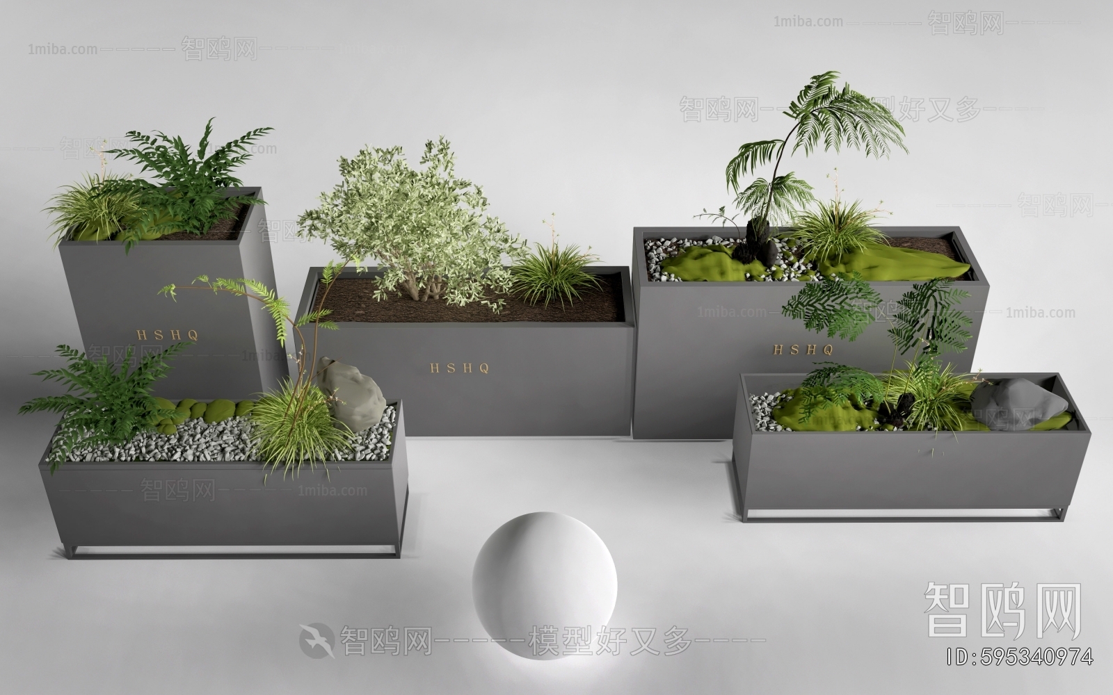 Modern Flower Bed, Flower Bowl, Flower Box