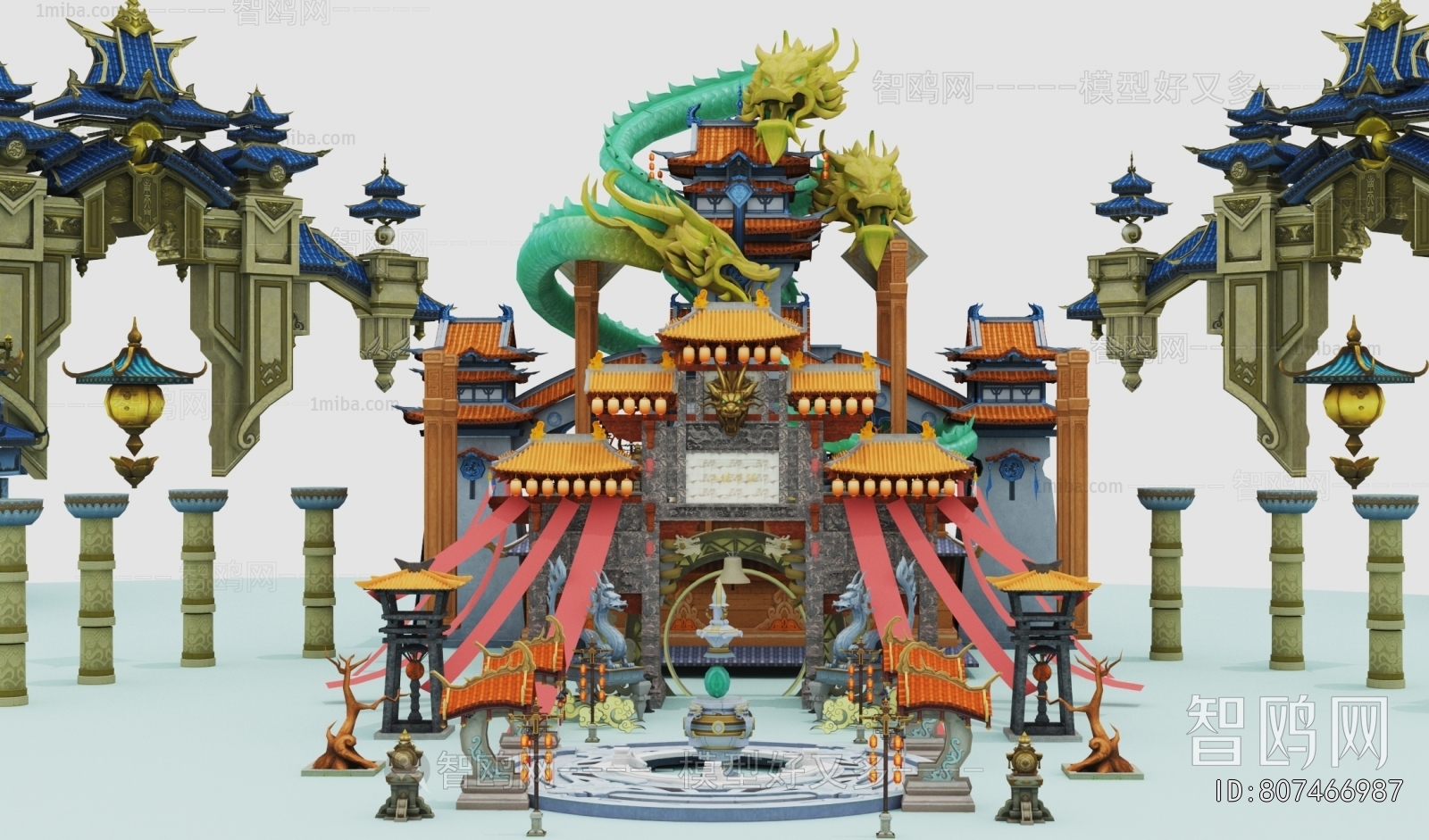 New Chinese Style Cartoon House