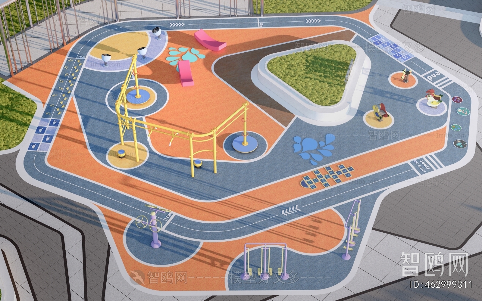 Modern Park Landscape