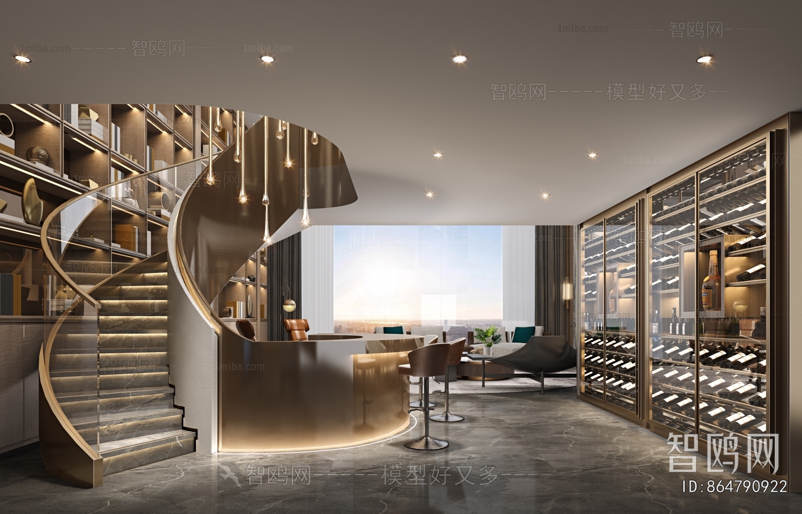 Modern Wine Cellar/Wine Tasting Room