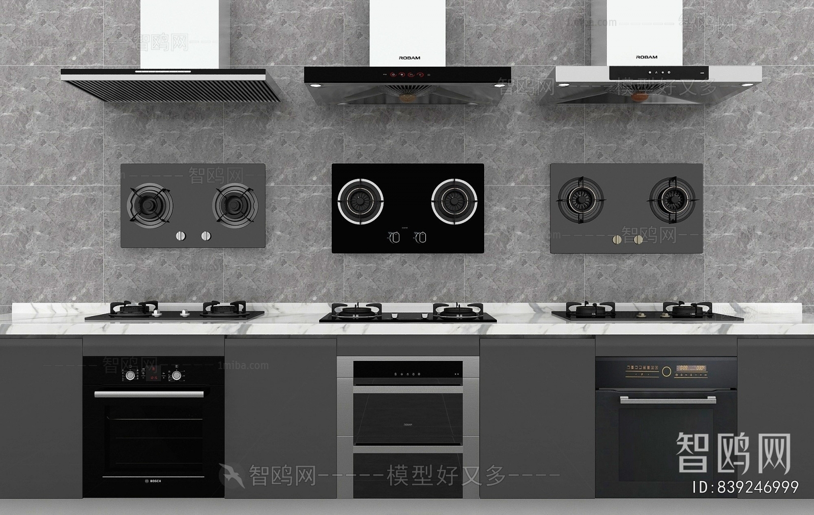 Modern Kitchen Electric Gas Range