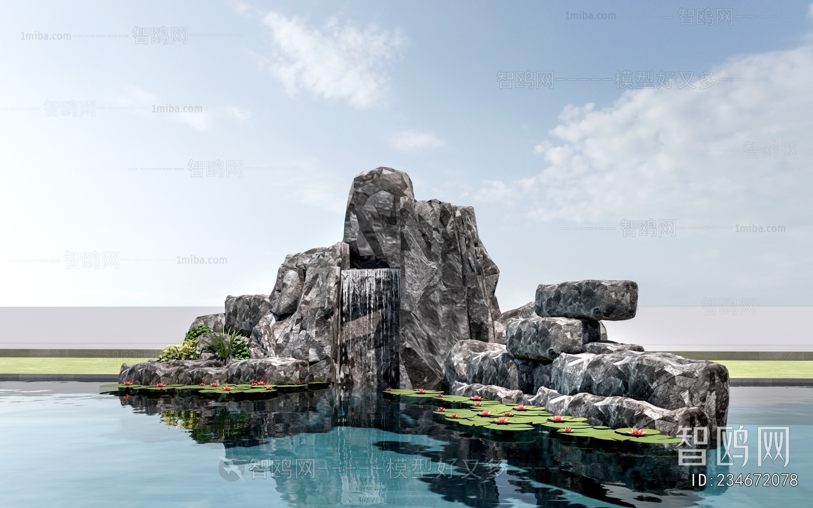 Modern Rockery Waterscape
