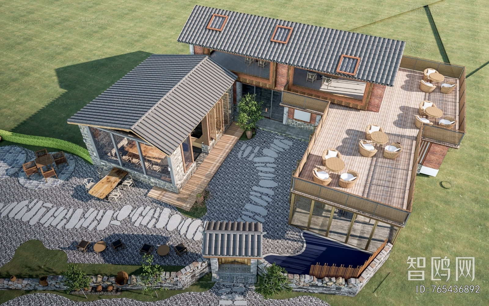 New Chinese Style Building Appearance