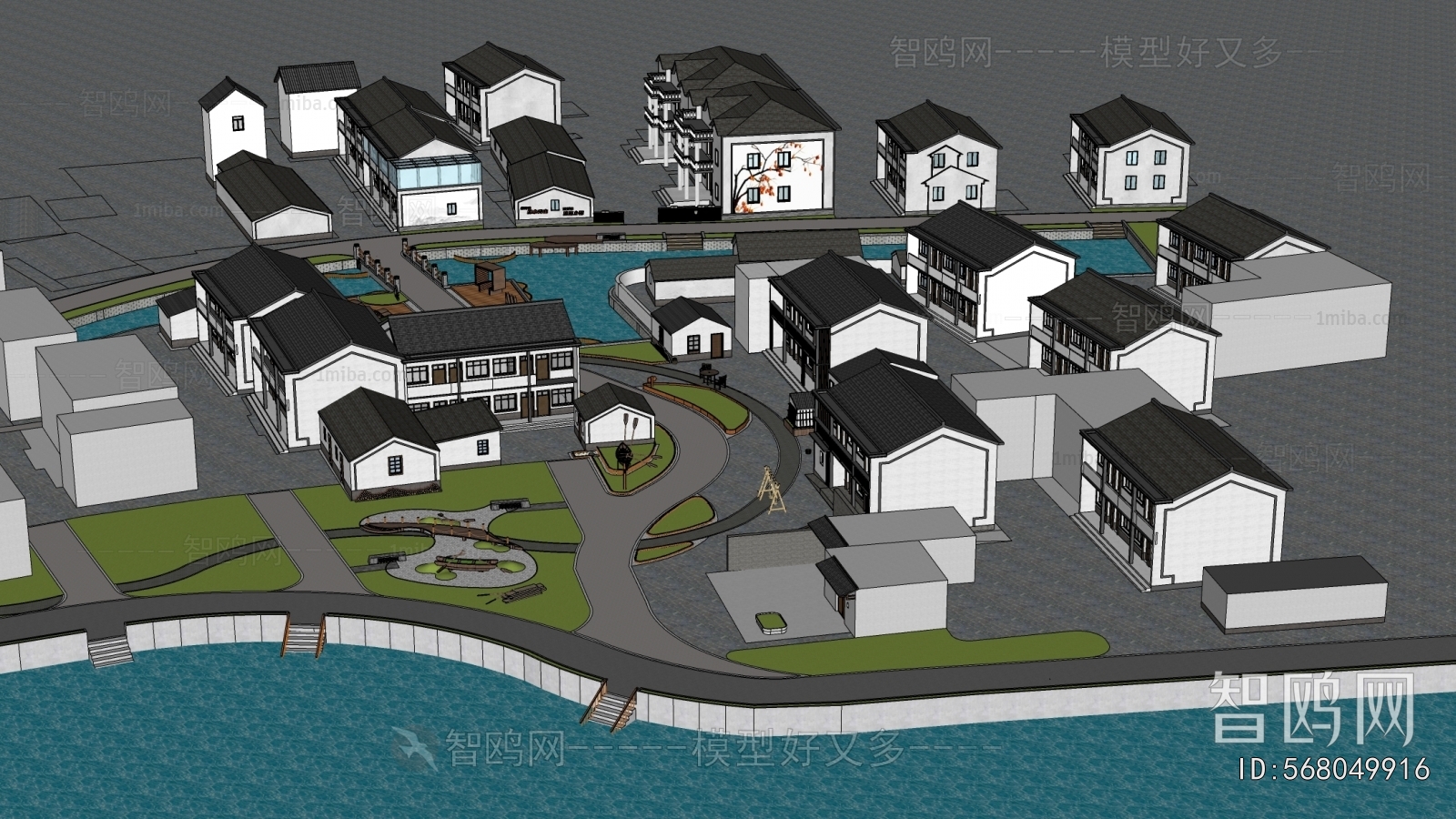 New Chinese Style Building Appearance