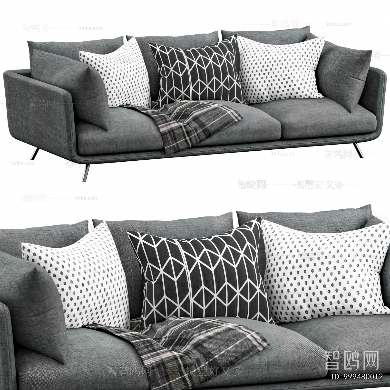 Modern Three-seat Sofa