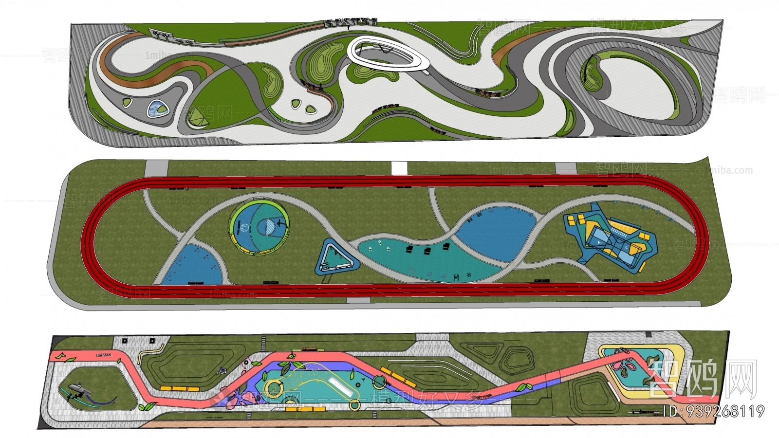 Modern Park Landscape