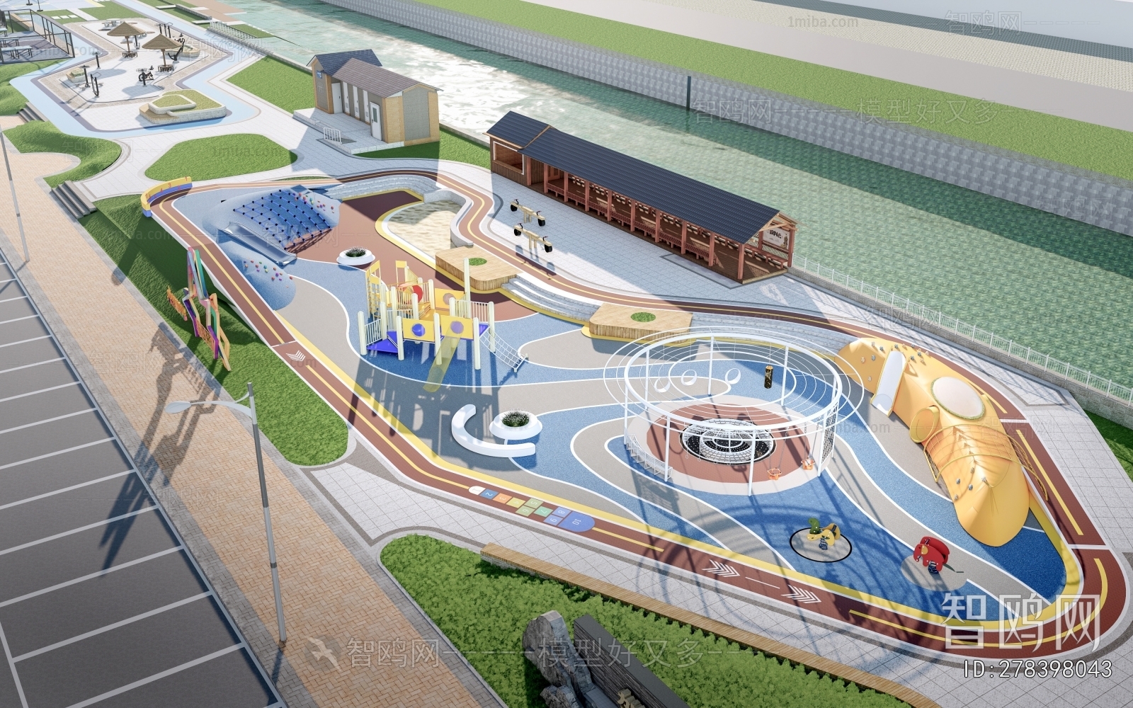 Modern Park Landscape