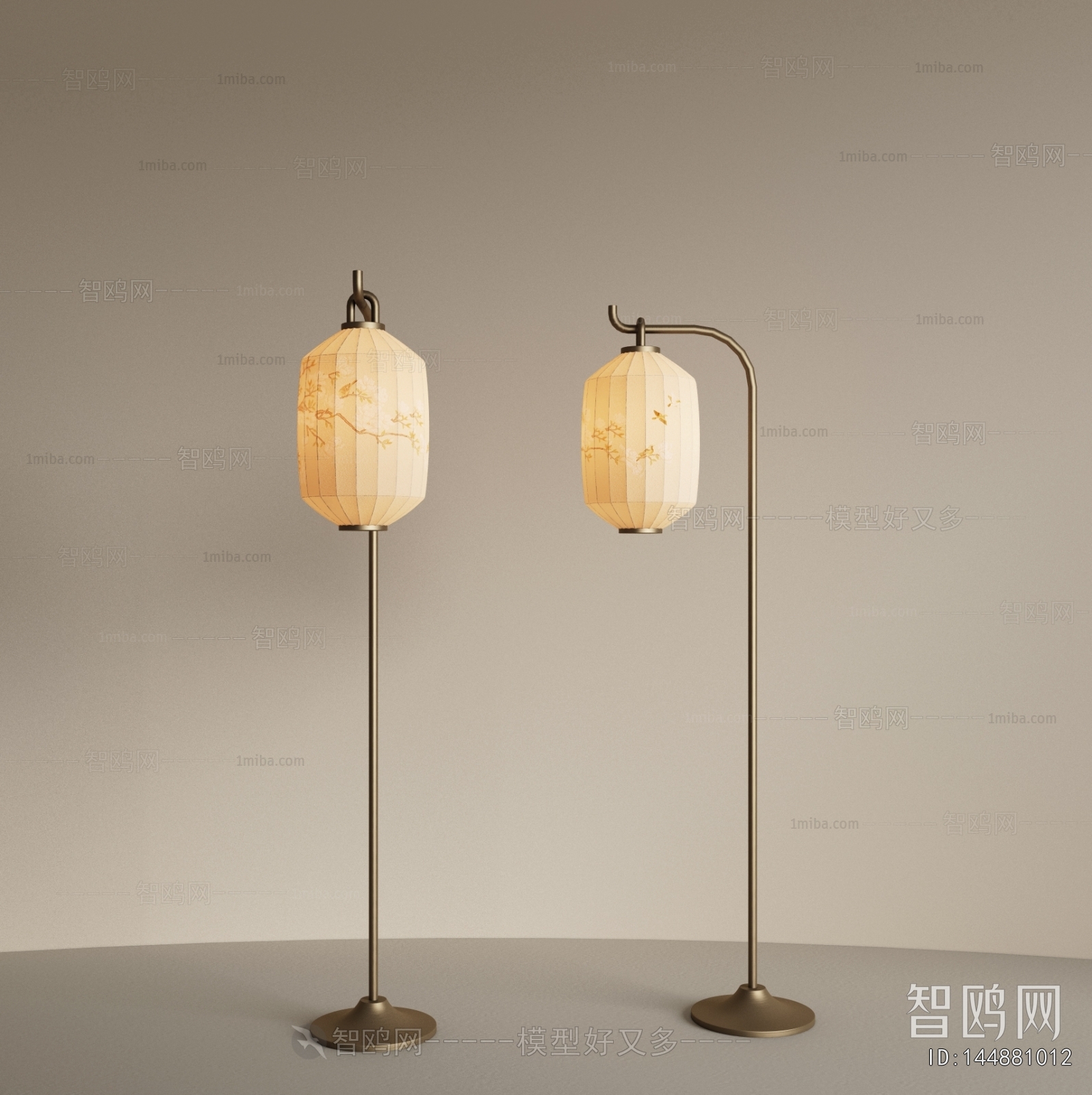 新中式禅意落地灯组合