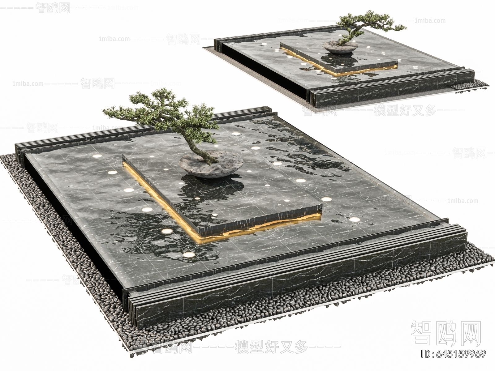 Modern Rockery Waterscape