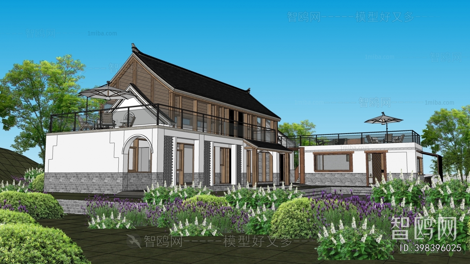 New Chinese Style Building Appearance