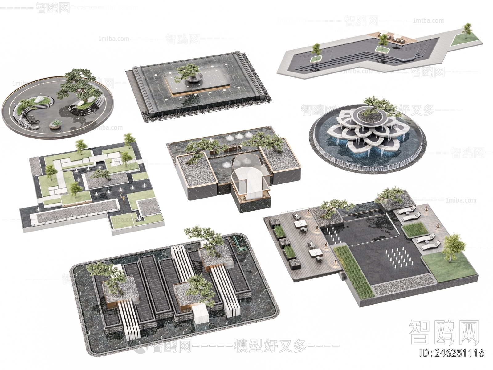 Modern Rockery Waterscape