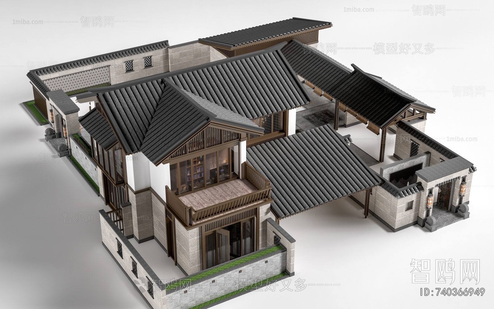 New Chinese Style Building Appearance