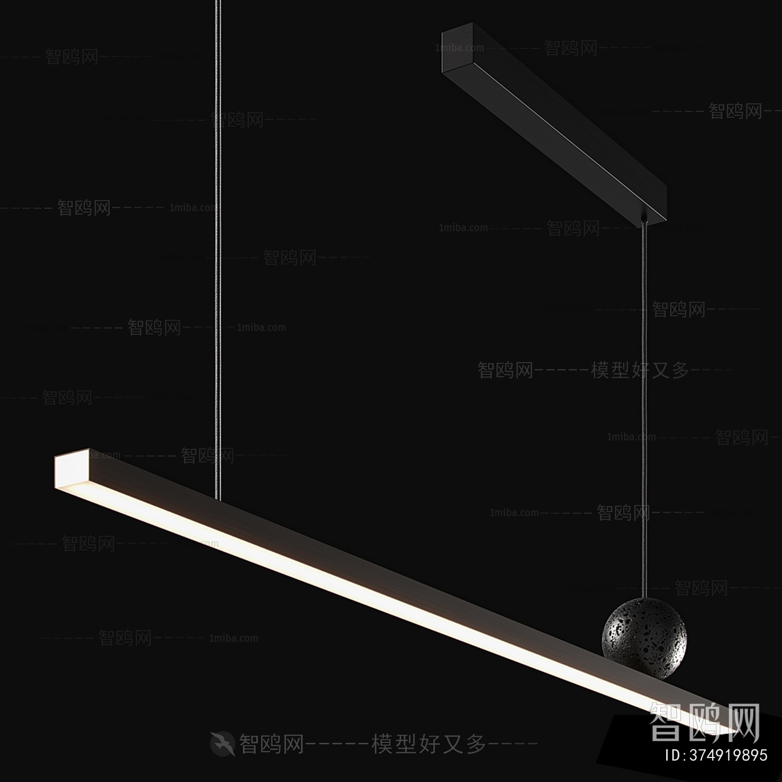 Modern Long Chandelier