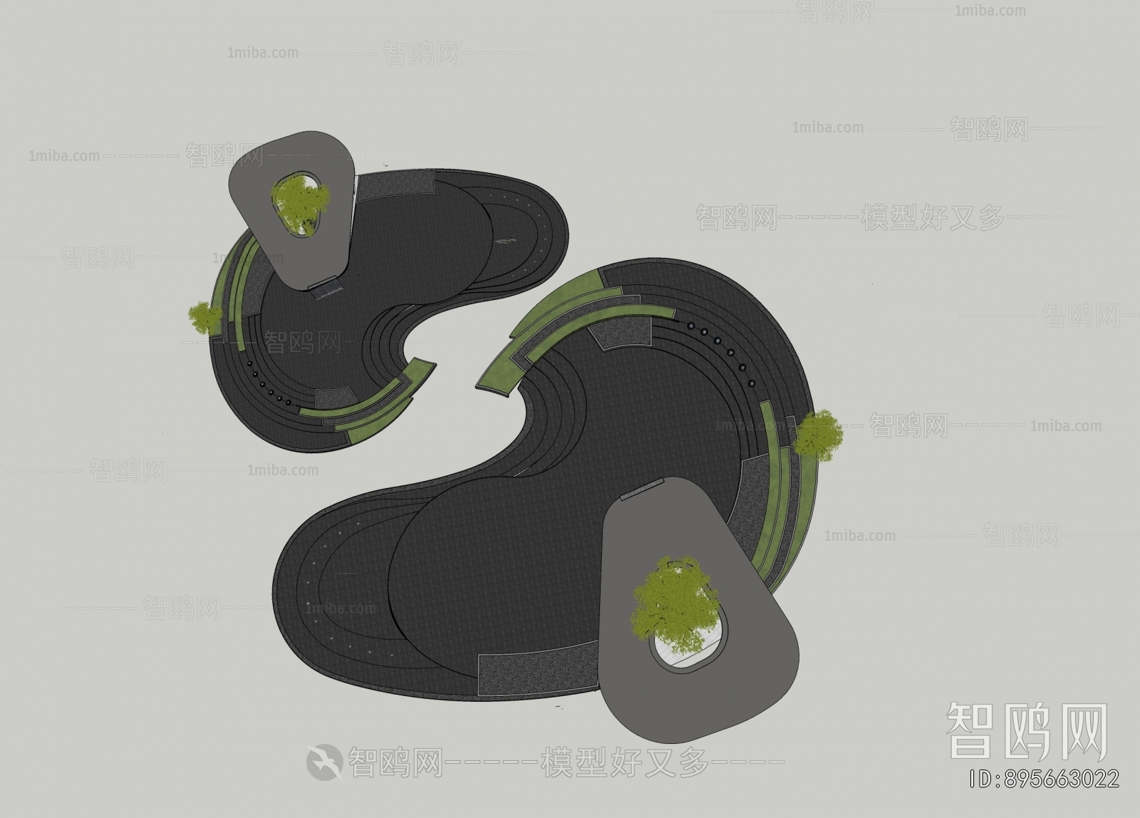 Modern Rockery Waterscape