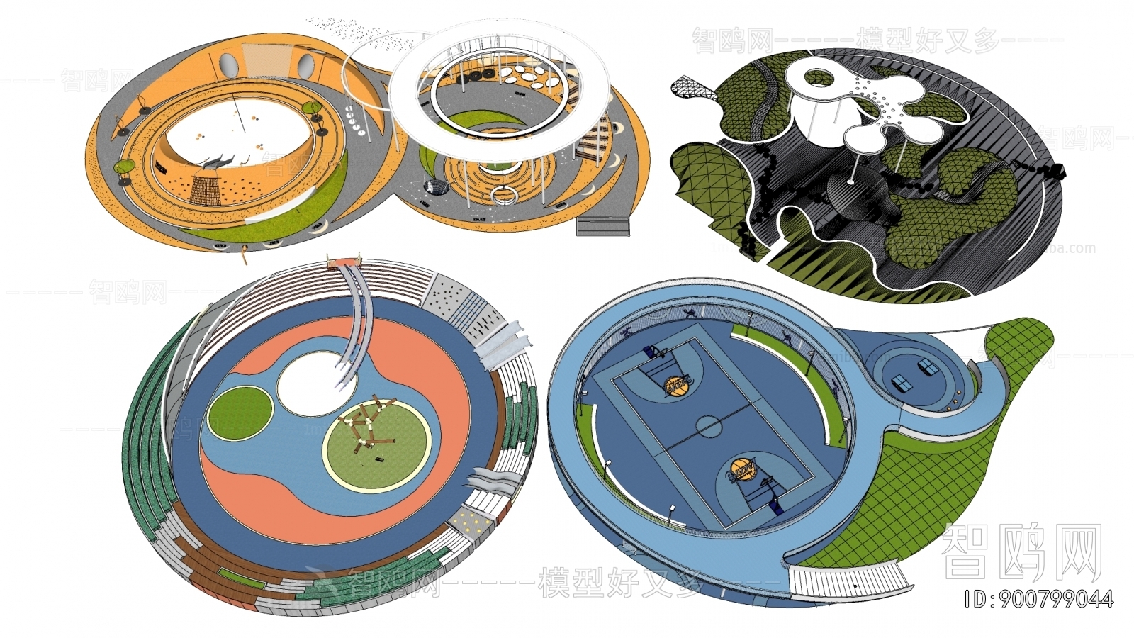 Modern Park Landscape