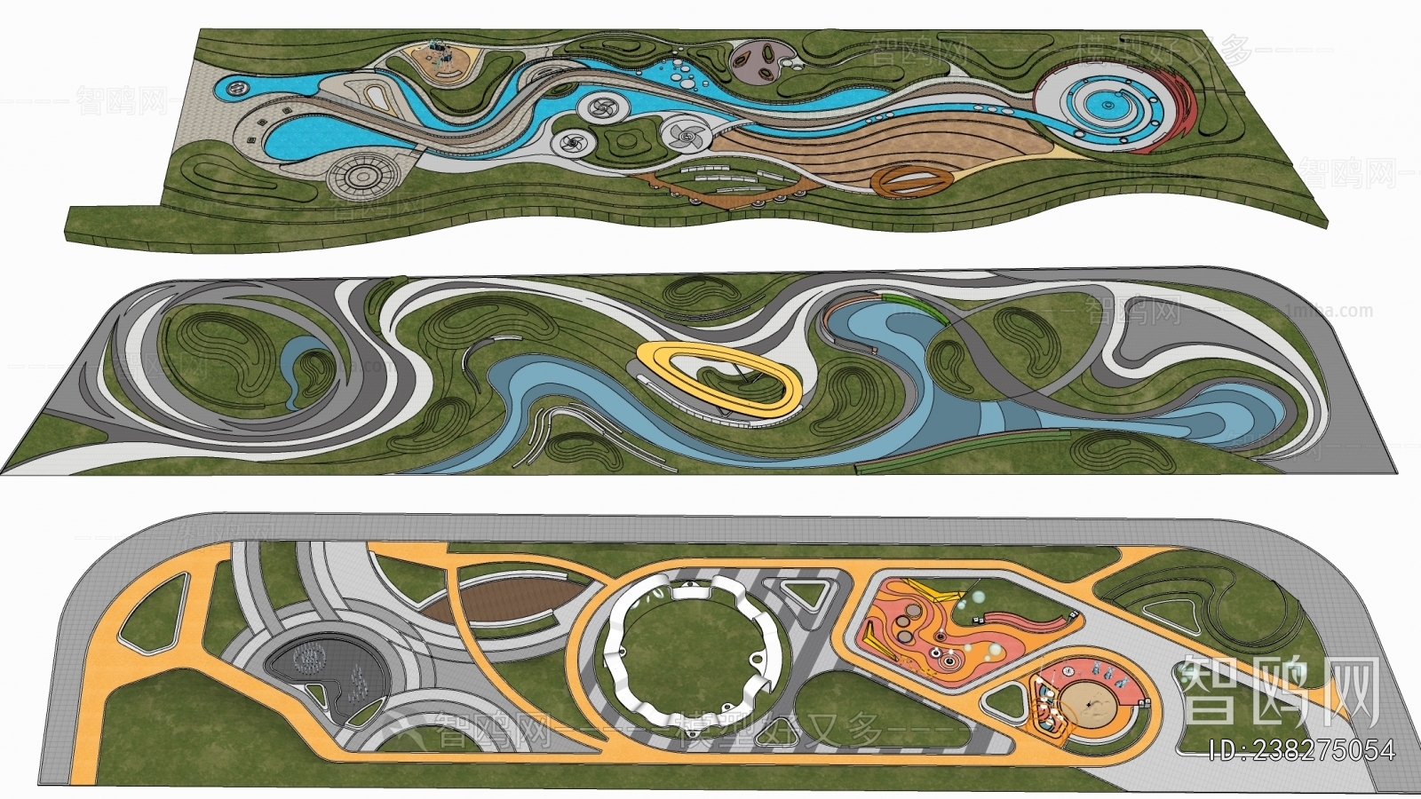 Modern Park Landscape