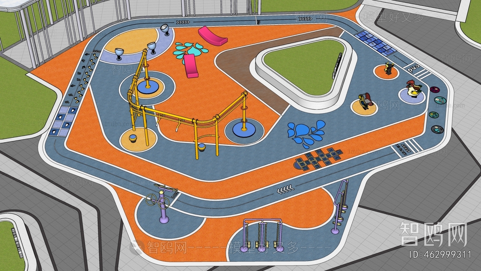 Modern Park Landscape