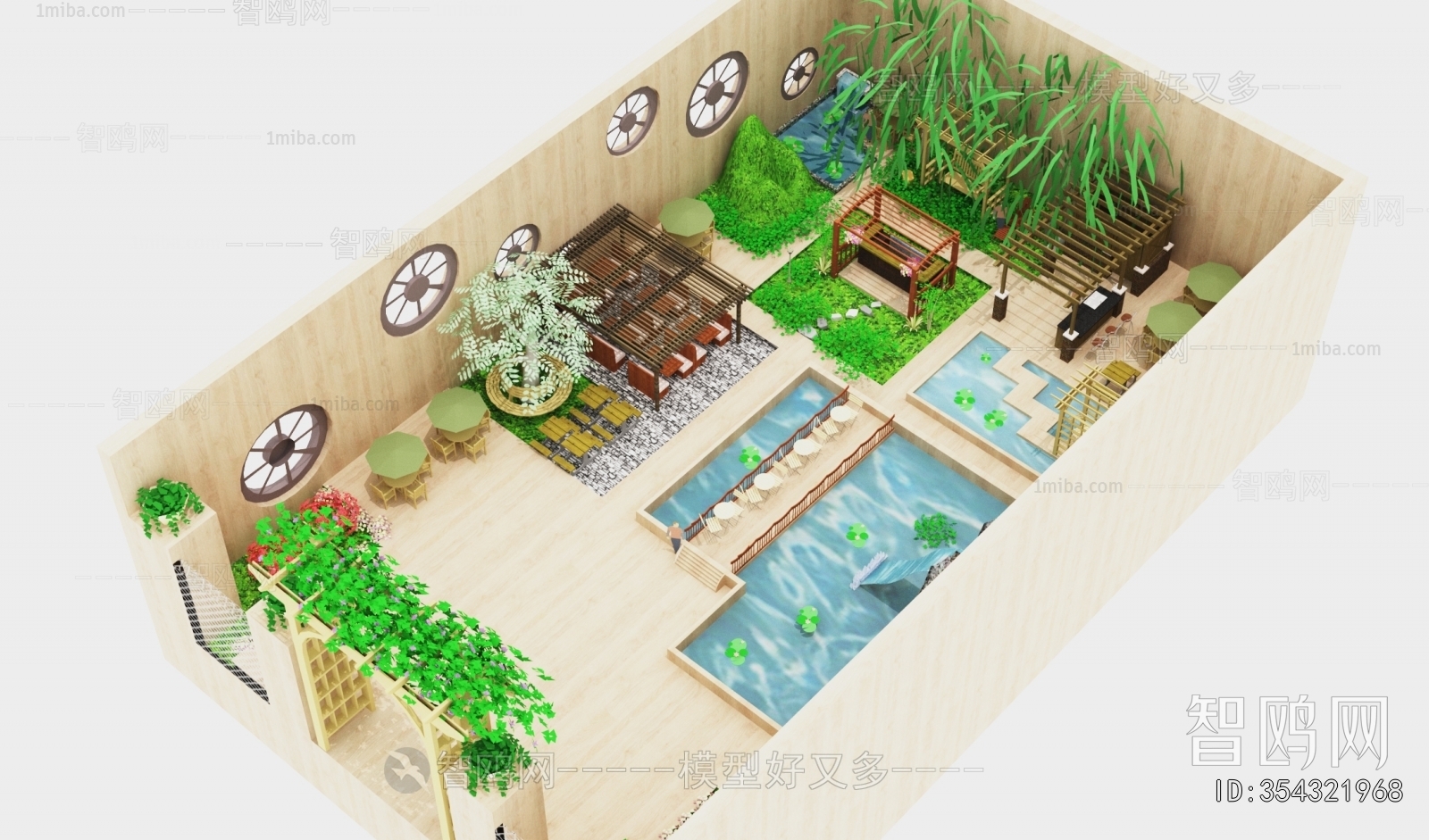 Modern Courtyard/landscape