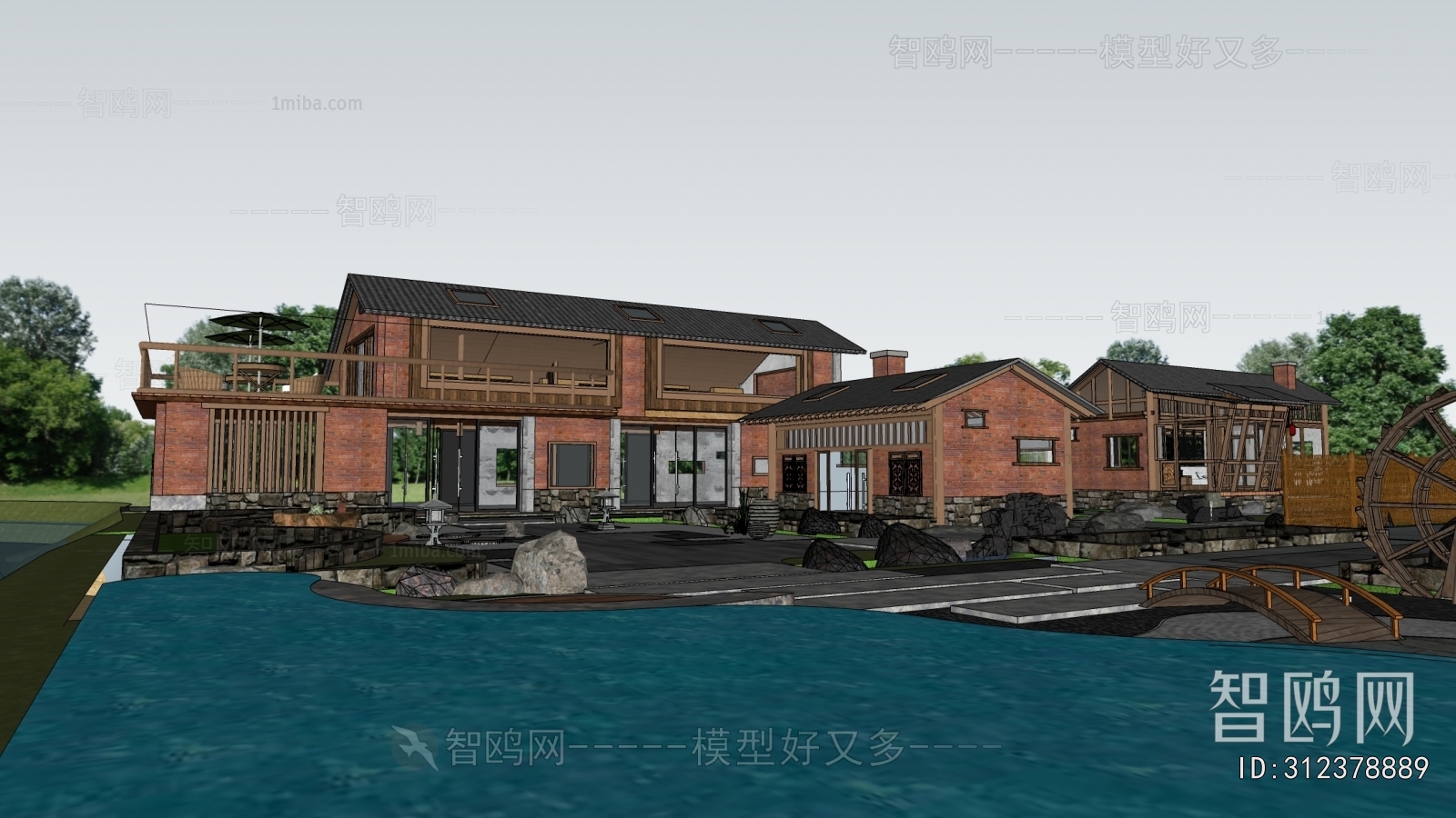 New Chinese Style Building Appearance