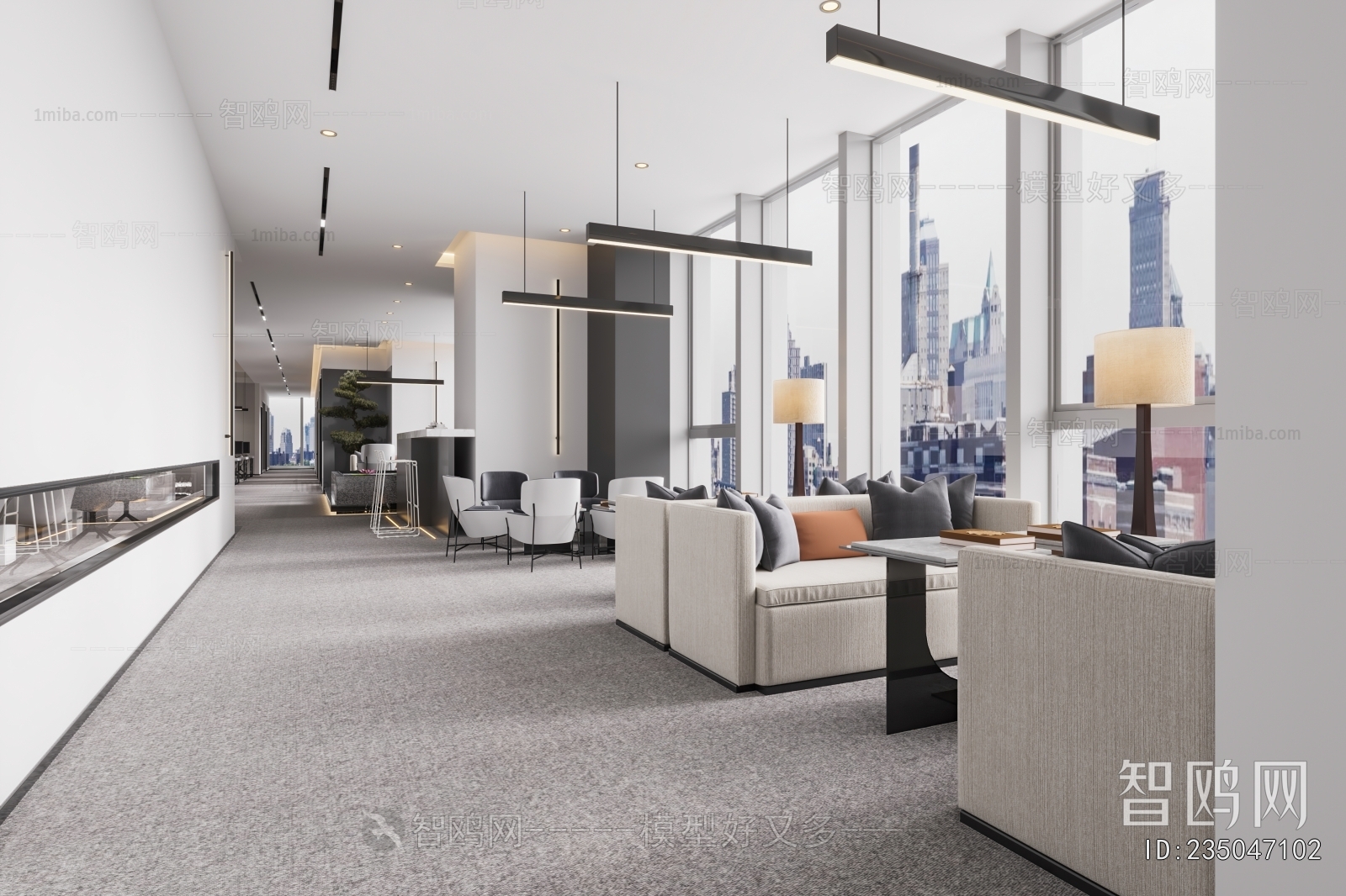 Modern Office Negotiation Area