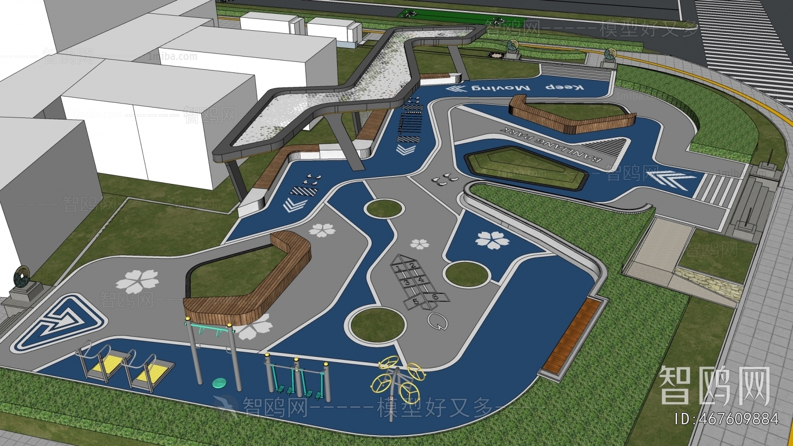 Modern Park Landscape