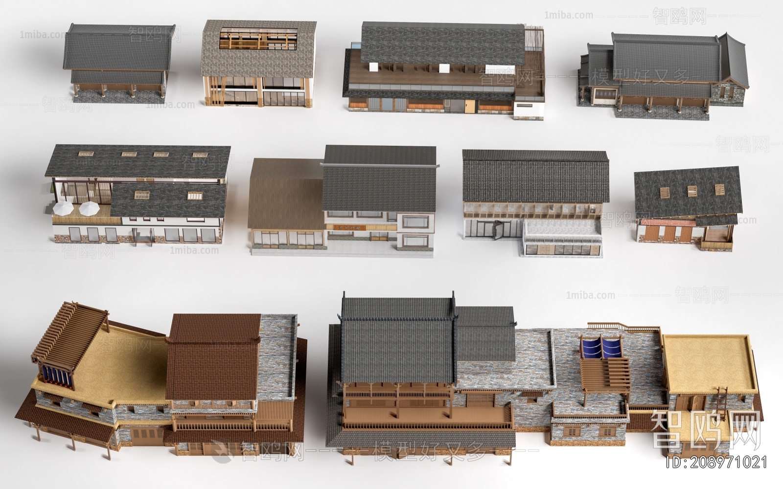 New Chinese Style Appearance Of Commercial Building