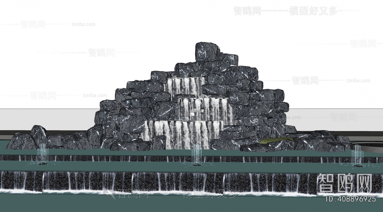 Modern Rockery Waterscape