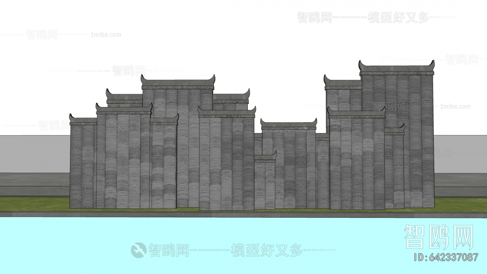 New Chinese Style Landscape Wall