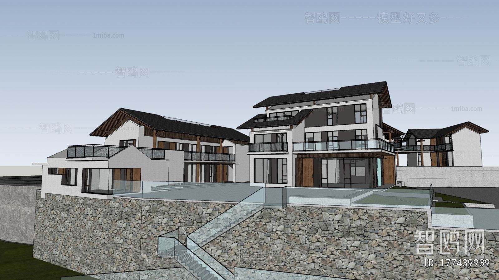 New Chinese Style Building Appearance