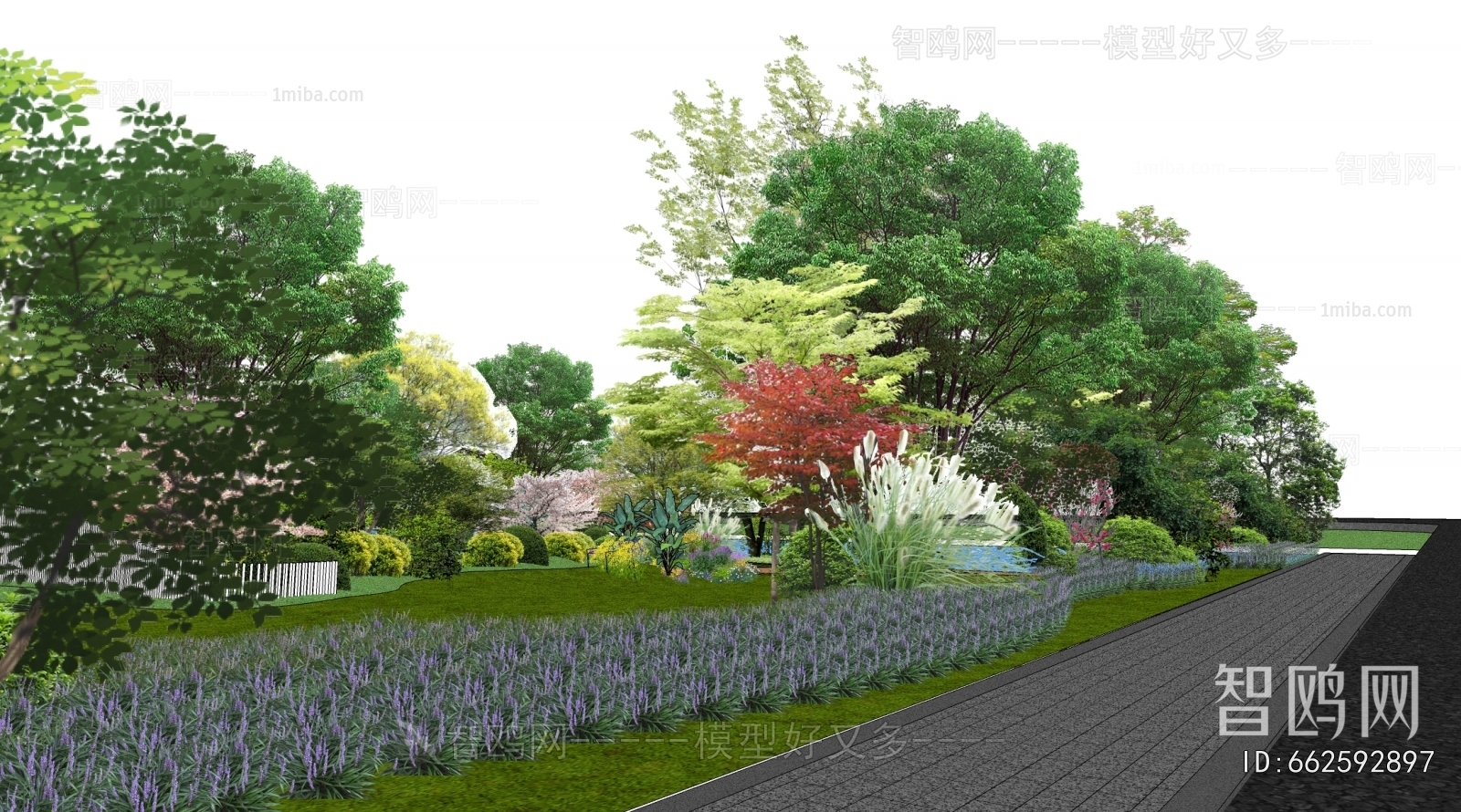 Modern Park Landscape