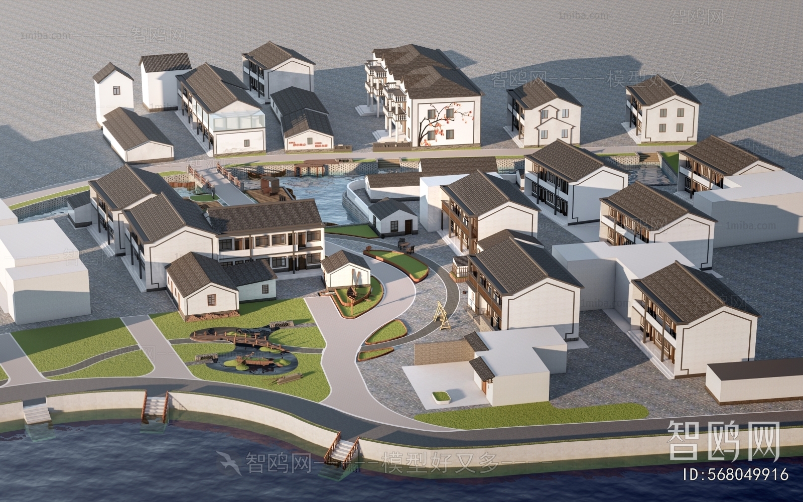 New Chinese Style Building Appearance