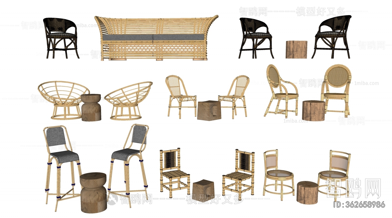 New Chinese Style Lounge Chair